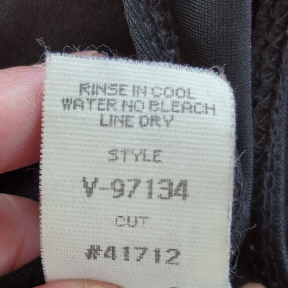 Vintage‎ Secret Solutions one piece Women's Swimsuit pink purple floral black 12 - Picture 14 of 15